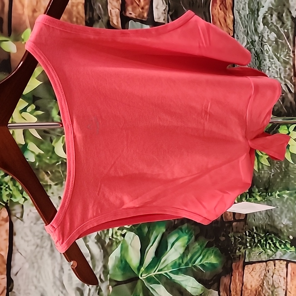 Beyond Yoga Stylish Coral Cutout Tank Top NWT - Picture 8 of 9